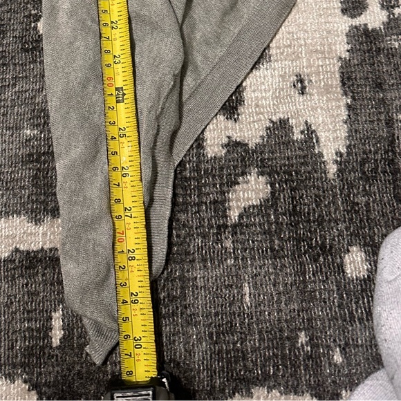 DKNY Women's Open Front Cardigan Sweater Size P/S Gray - Picture 5 of 9